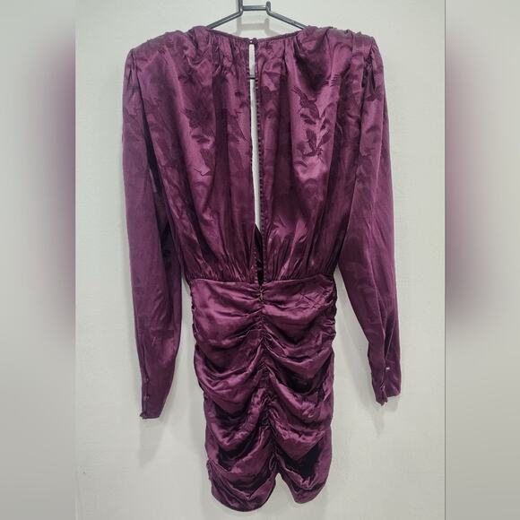 Ronny Kobo Plunge Neckline Michelle long sleeve Mini Dress Small - Picture 4 of 9